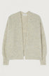 Cardigan East kurz | powder snow melange